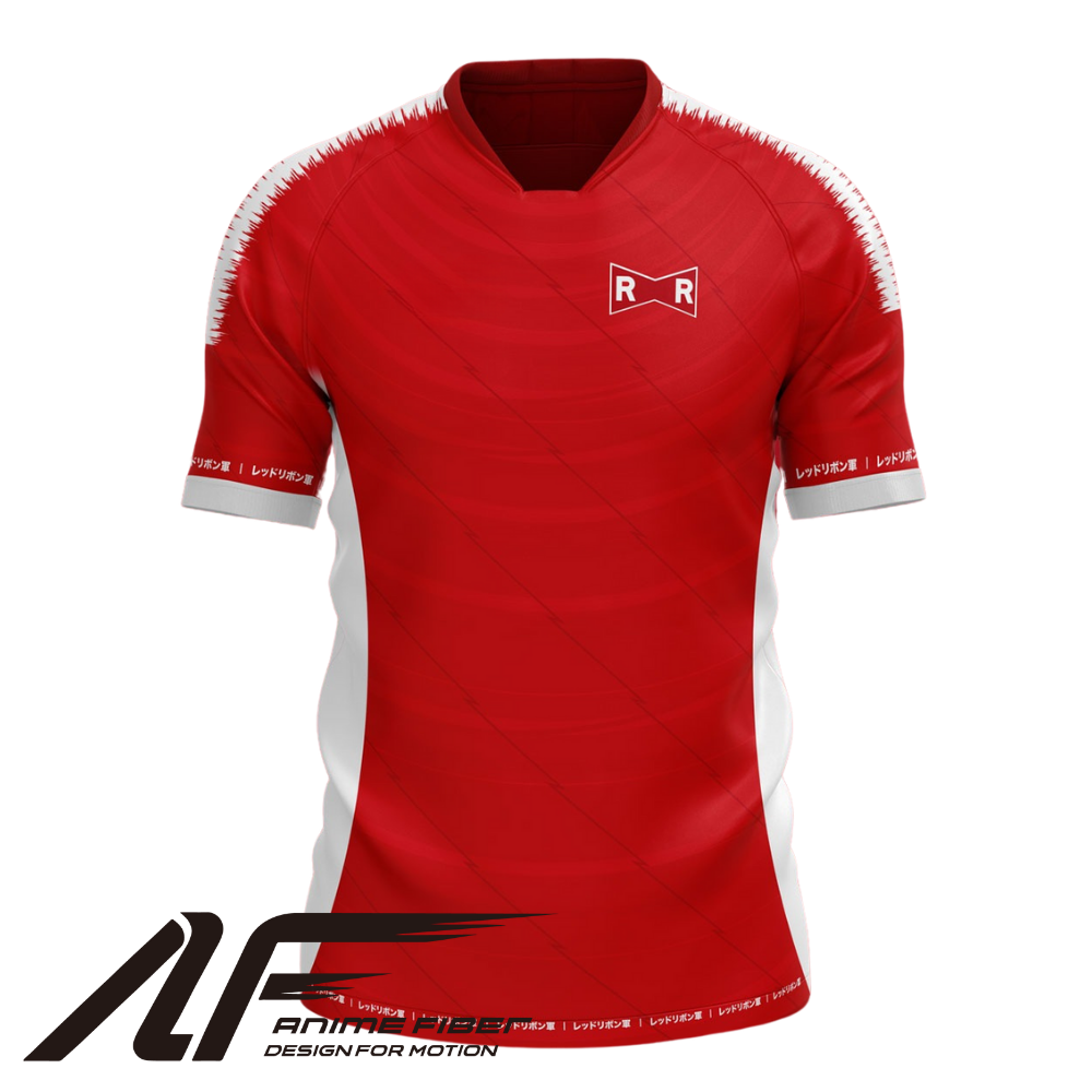 Red Ribbon Soccer Army Jersey | Dragon Ball Anime Jersey