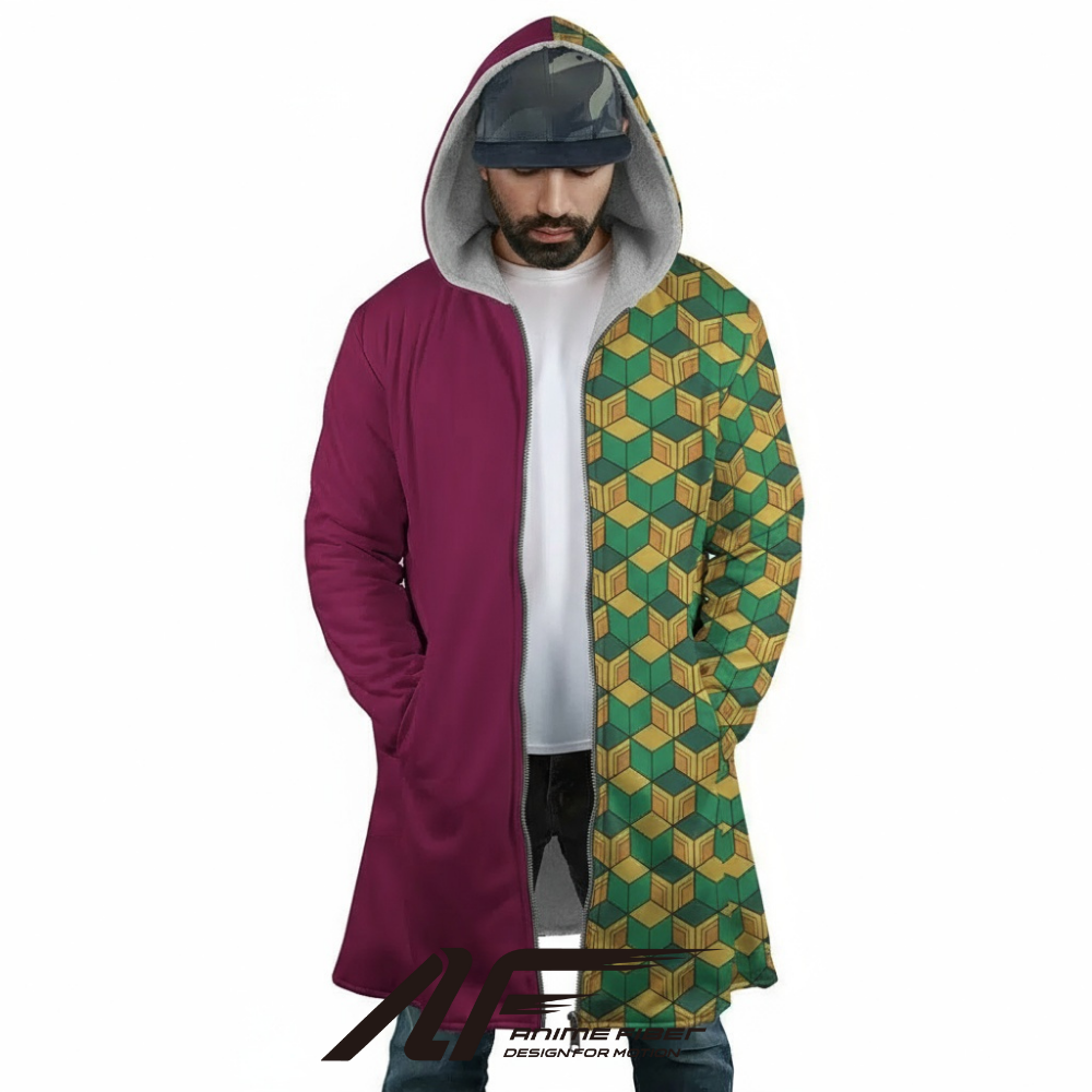 Demon Slayer Giyu Tomioka Water Hashira Anime Hoodie Coat | Dream Cloak