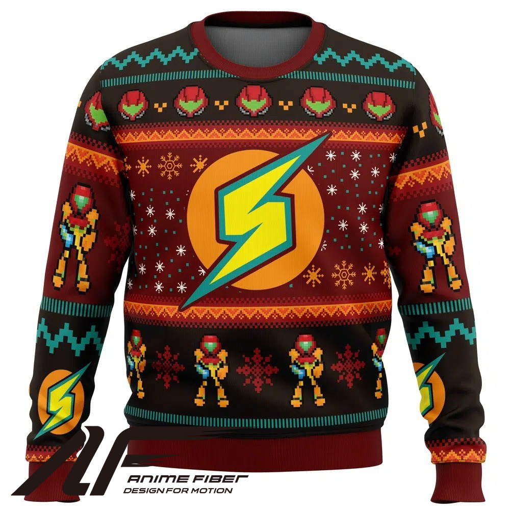 Metroid Samus Christmas Sweatshirt