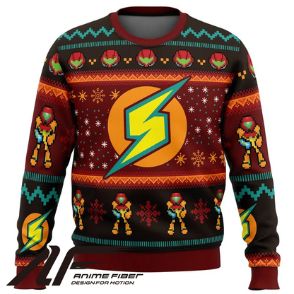 Metroid Samus Christmas Sweatshirt
