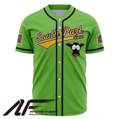 South Park Cows Anime Baseball Jersey | Comedy Streetwear