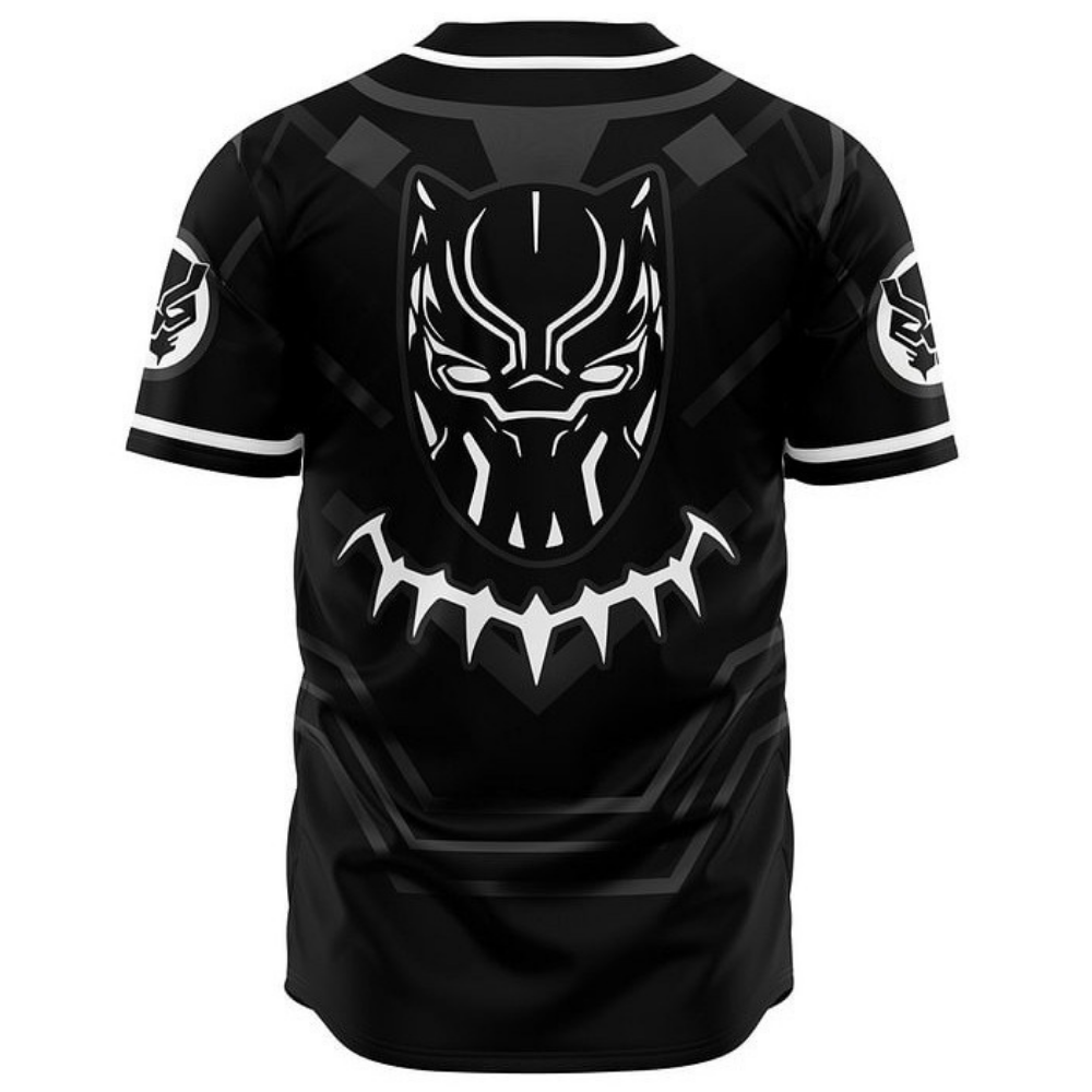 Black Panther Baseball Jersey | Marvel Superhero Streetwear