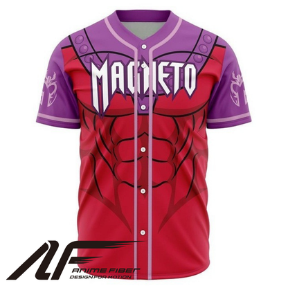 Magneto Anime Baseball Jersey | Marvel Streetwear