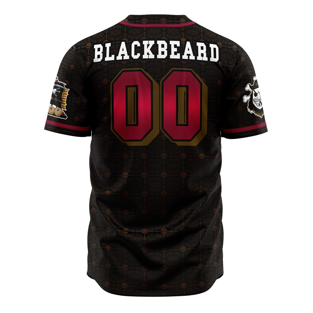 Blackbeard Pirates Baseball Jersey | One Piece Anime Jersey