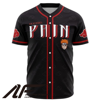 Pain Anime Baseball Jersey | Naruto Akatsuki Streetwear