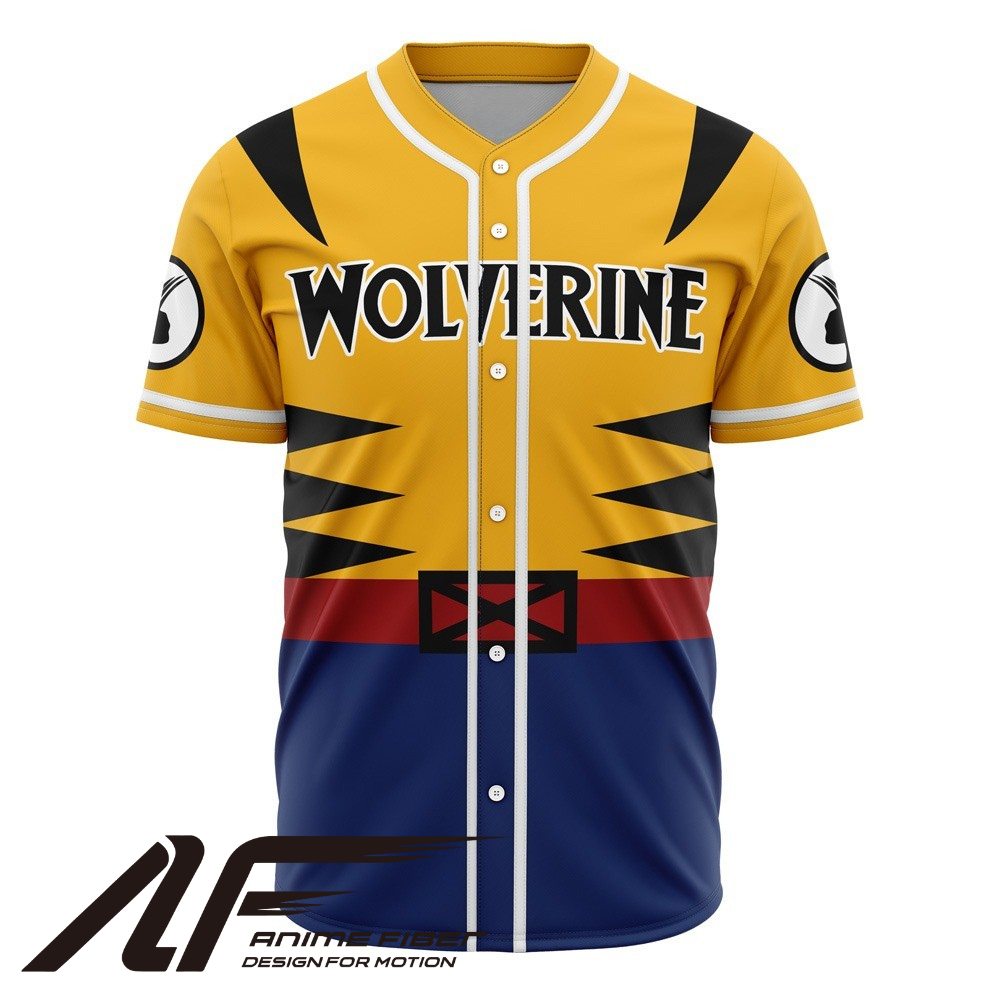 Wolverine Baseball Jersey | Marvel Jersey