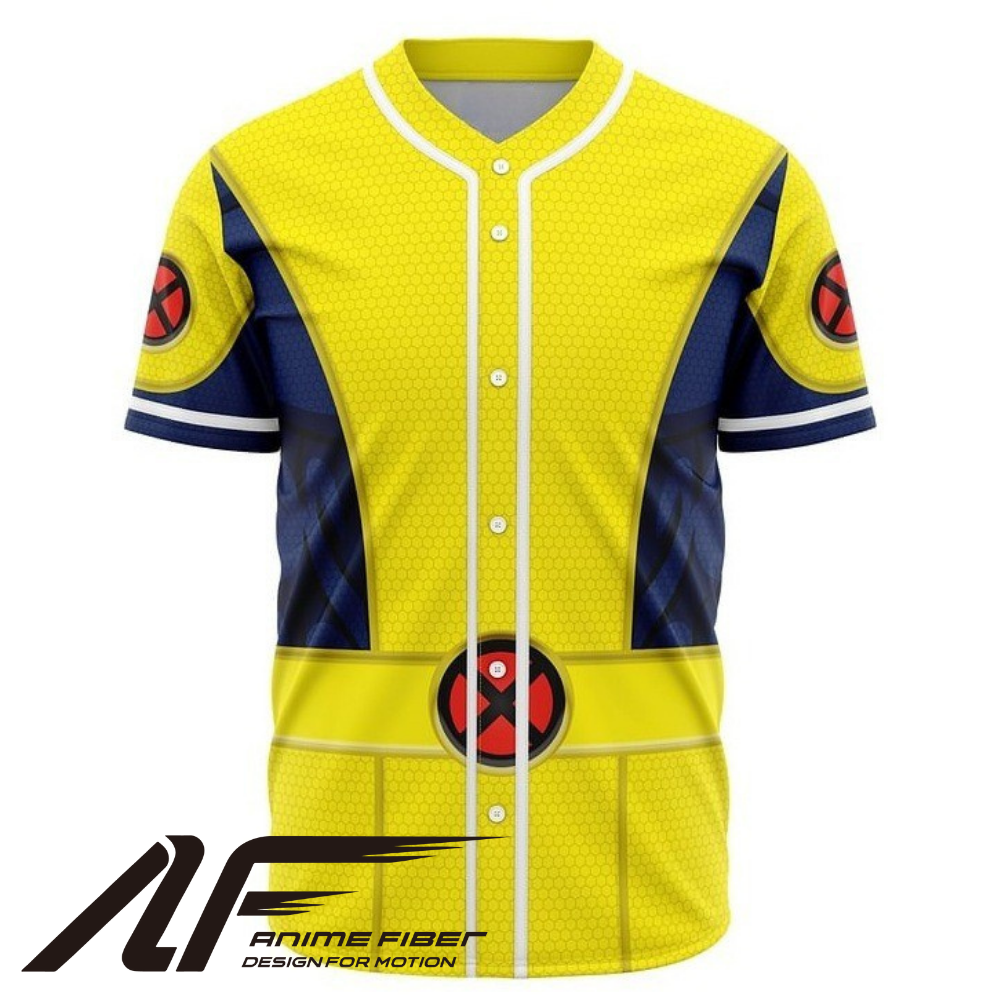 Cyclops Anime Baseball Jersey | Marvel Streetwear