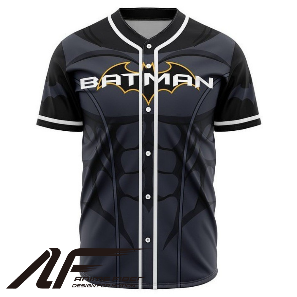 Batman Anime Baseball Jersey | DC Comics Streetwear