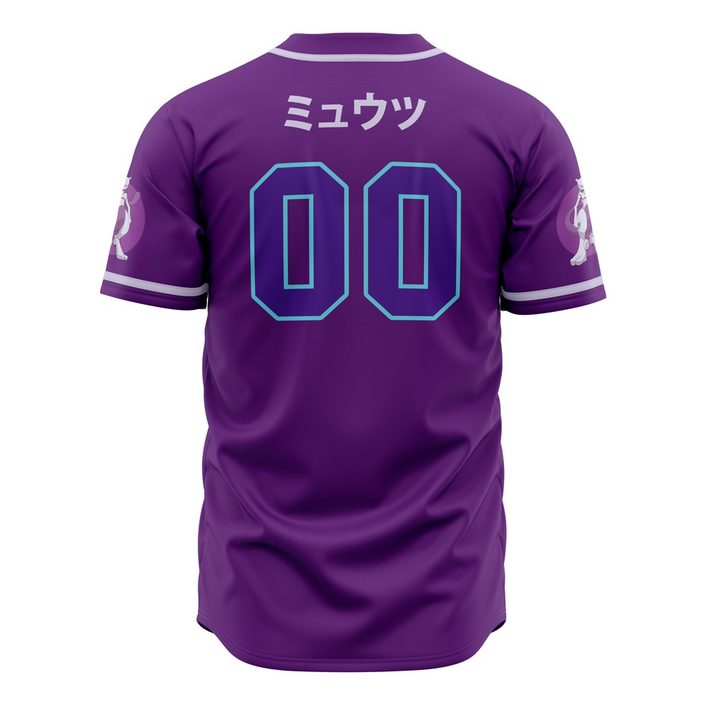 Mewtwo Baseball Jersey | Pokémon Anime Jersey