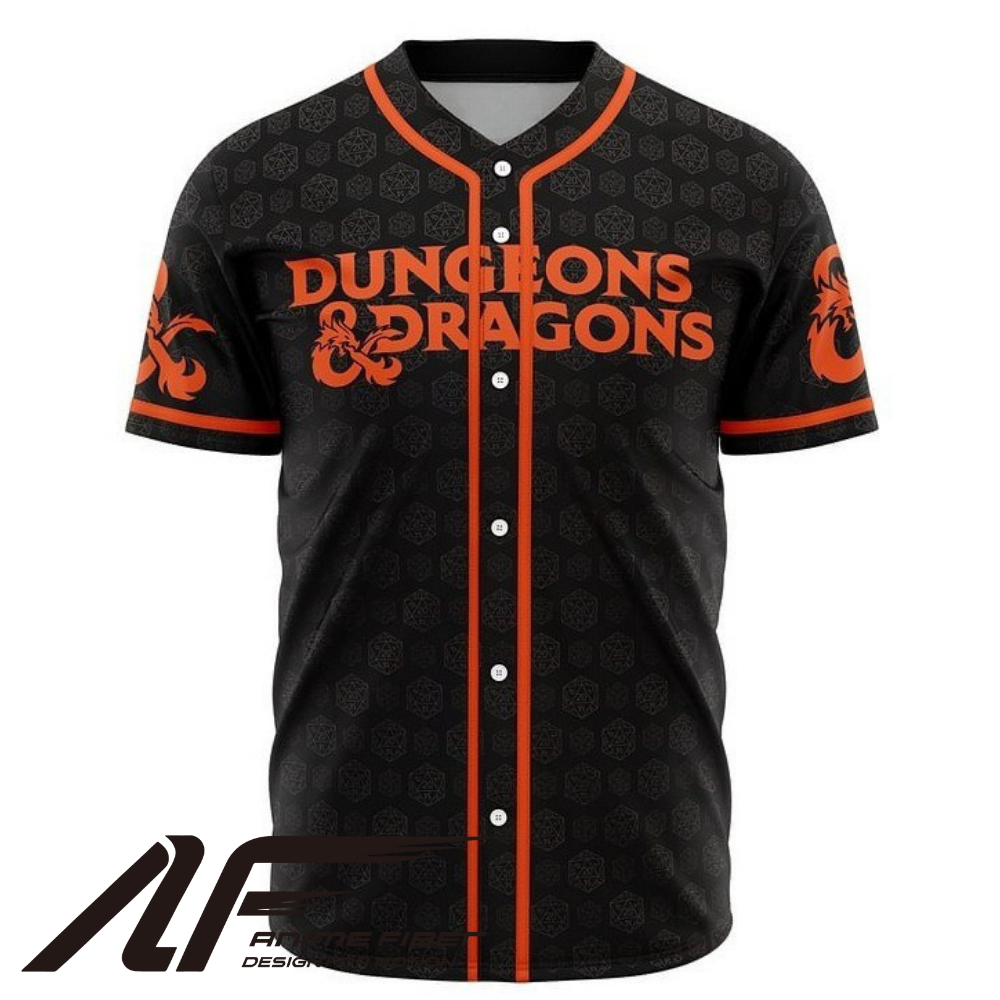 Dungeons & Dragons Anime Baseball Jersey | Fantasy Streetwear