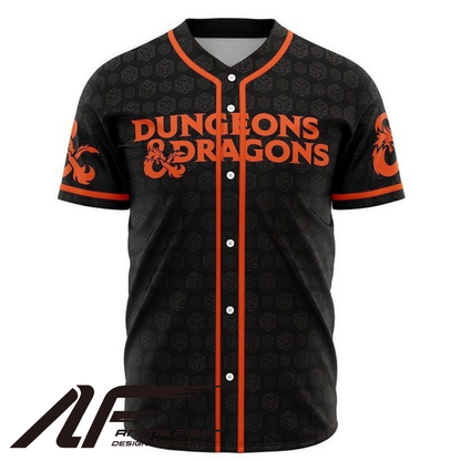 Dungeons & Dragons Anime Baseball Jersey | Fantasy Streetwear