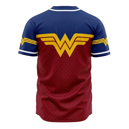 Wonder Woman Baseball Jersey | DC Anime Jersey