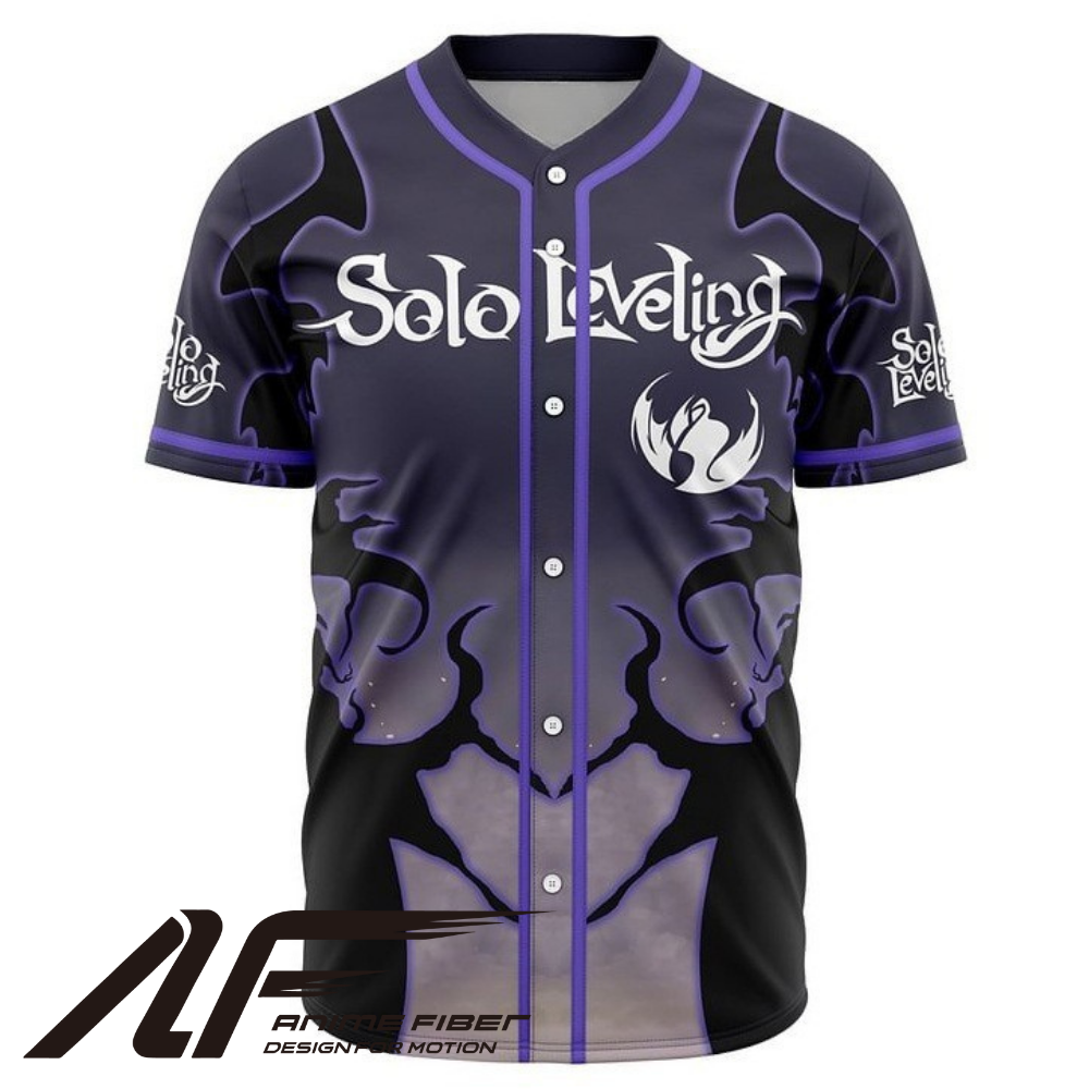 Solo Leveling Anime Baseball Jersey | Shadow Monarch Streetwear