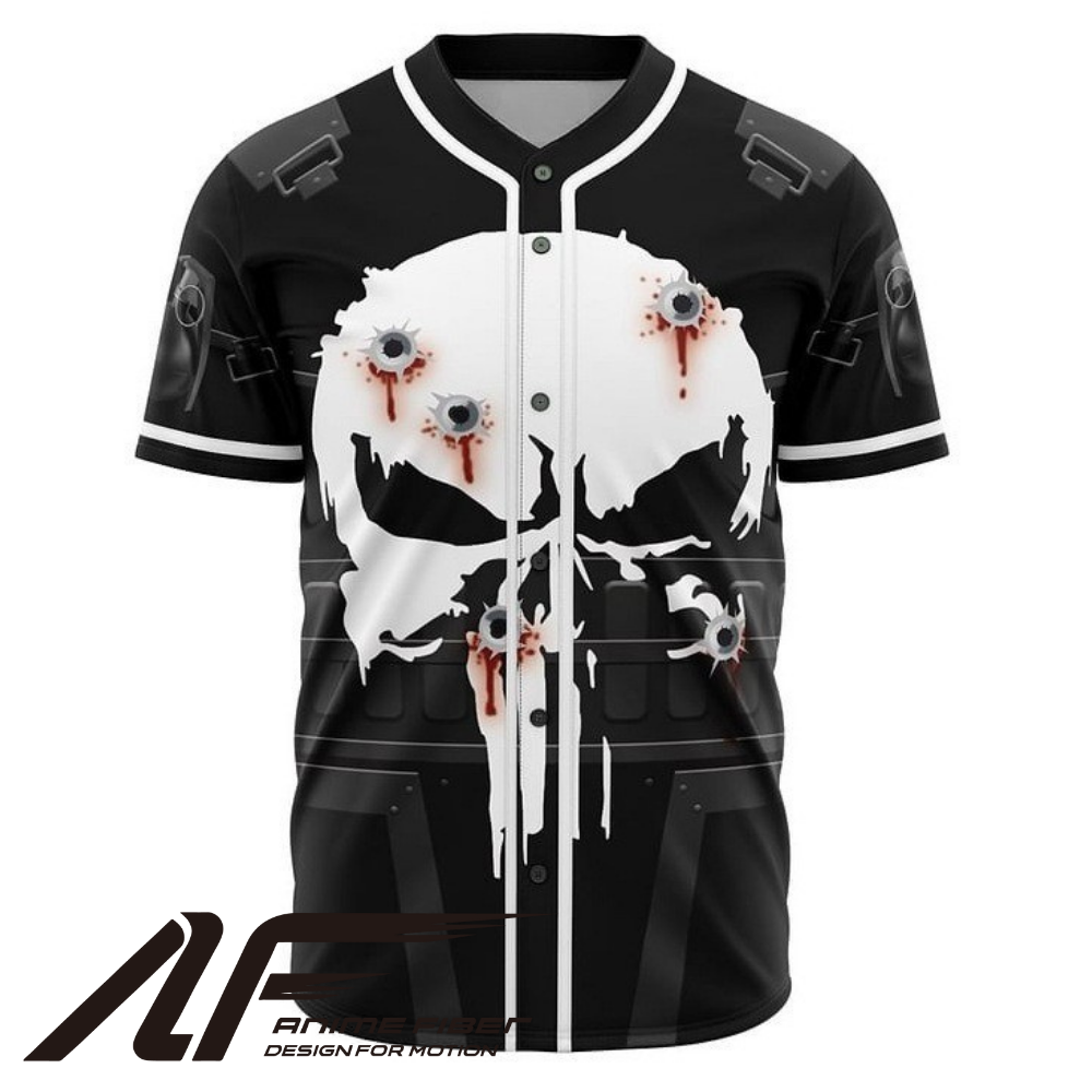 Punisher Anime Baseball Jersey | Movie Streetwear