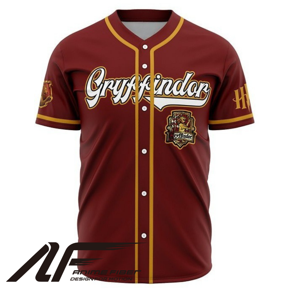 Gryffindor Anime Baseball Jersey | Harry Potter Streetwear
