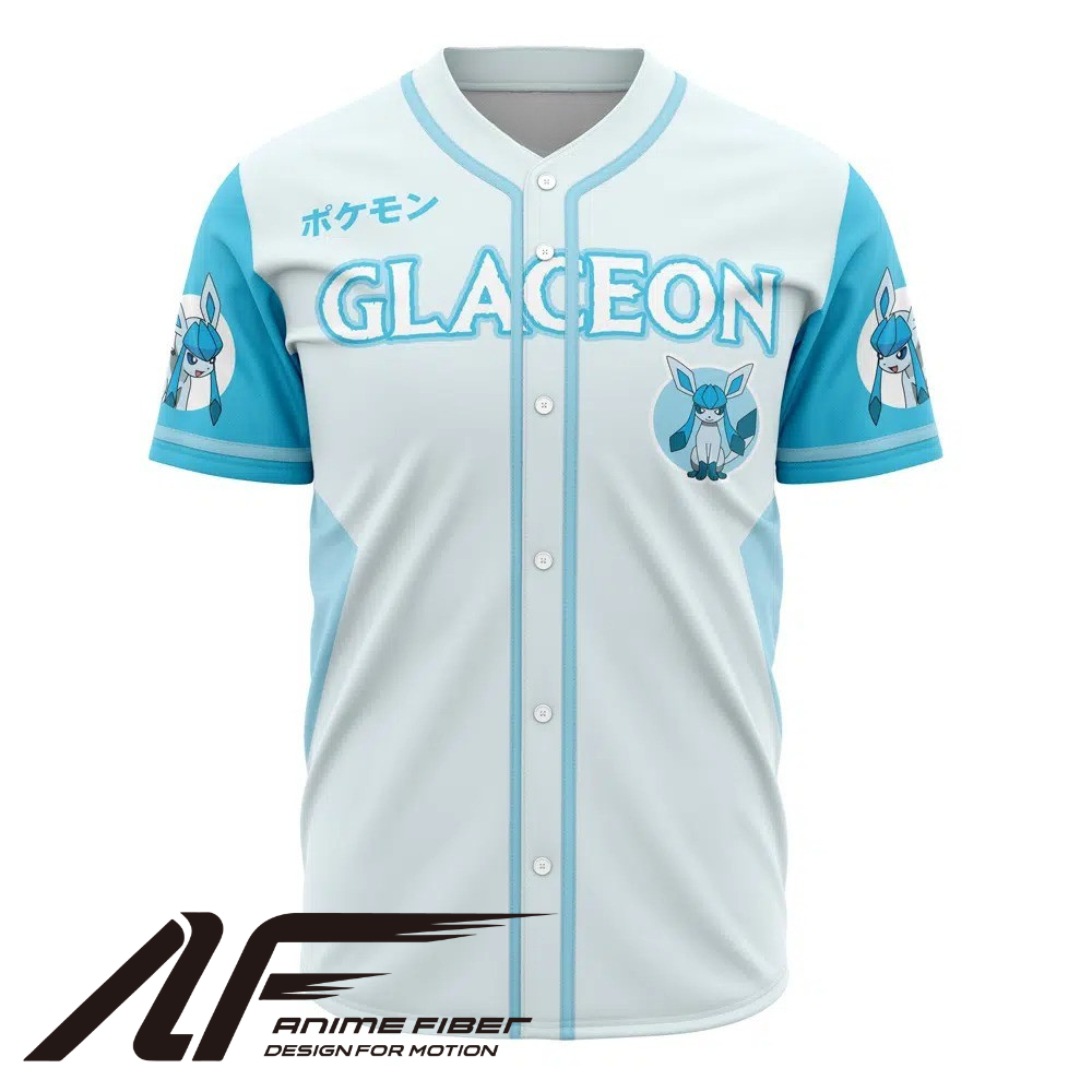 Glaceon Baseball Jersey | Pokémon Anime Jersey