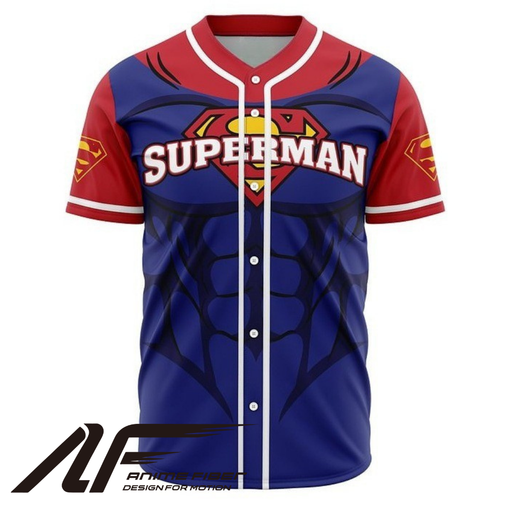 Superman Baseball Jersey | Superhero Streetwear
