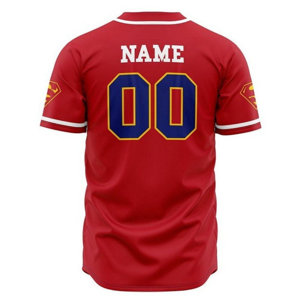 Superman Baseball Jersey | Superhero Streetwear