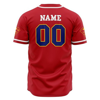 Superman Baseball Jersey | Superhero Streetwear