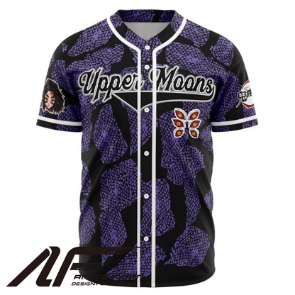 Upper Moons Anime Baseball Jersey | Demonslayer Streetwear