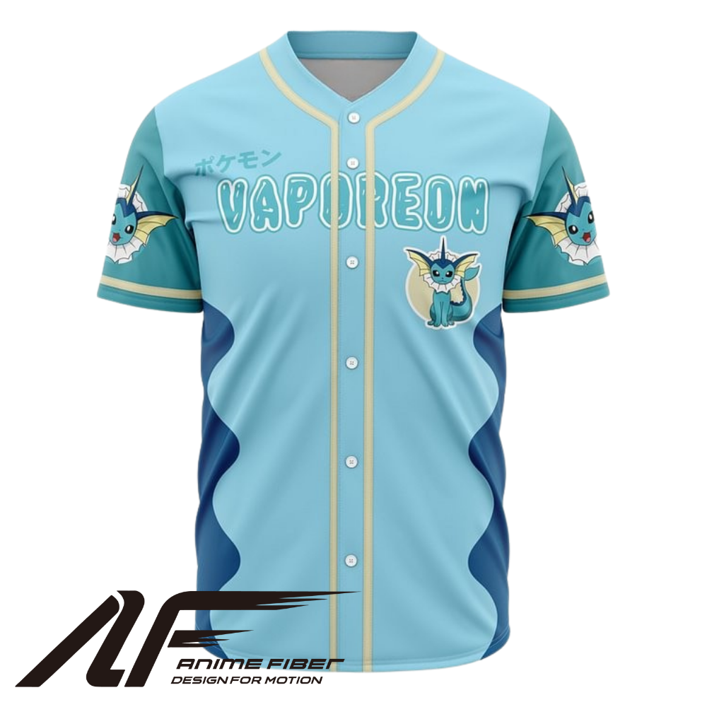 Vaporeon Baseball Jersey | Pokémon Anime Jersey