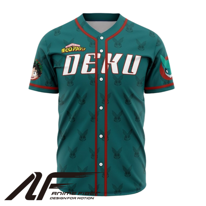 Deku Baseball Jersey | My Hero Academia Anime Jersey