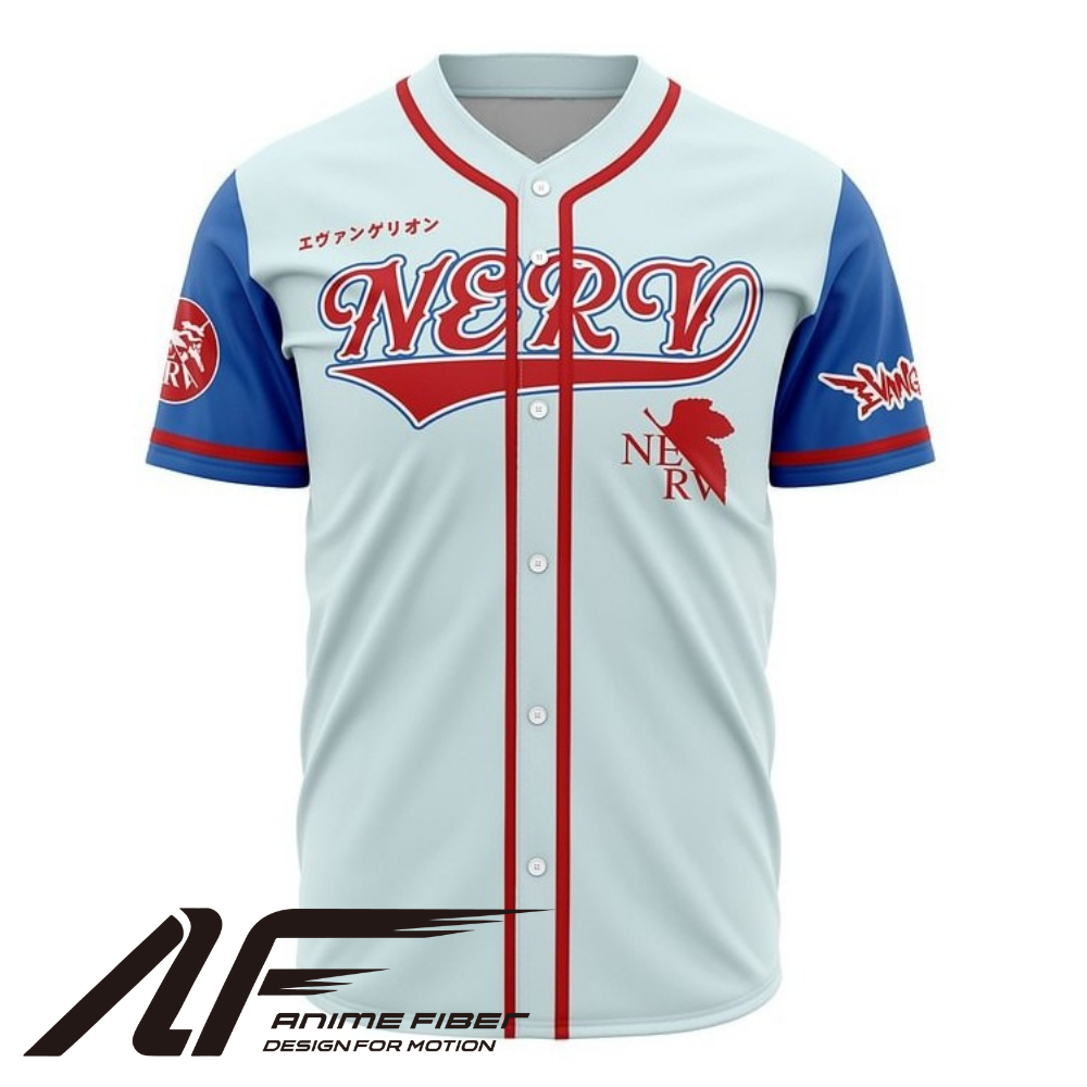 NERV Baseball Jersey | Evangelion Anime Jersey