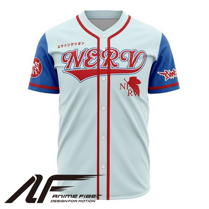 NERV Baseball Jersey | Evangelion Anime Jersey