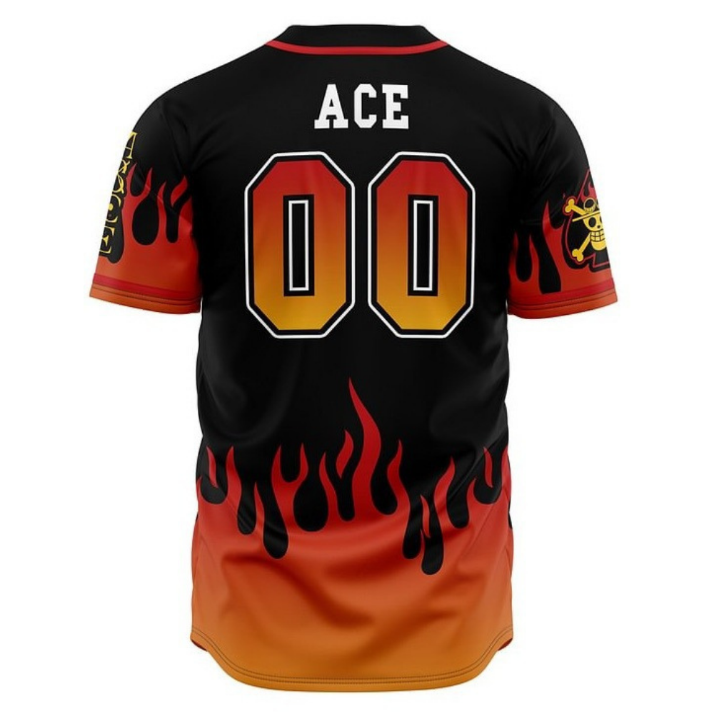 Whitebeard Pirates Anime Baseball Jersey | One Piece Streetwear