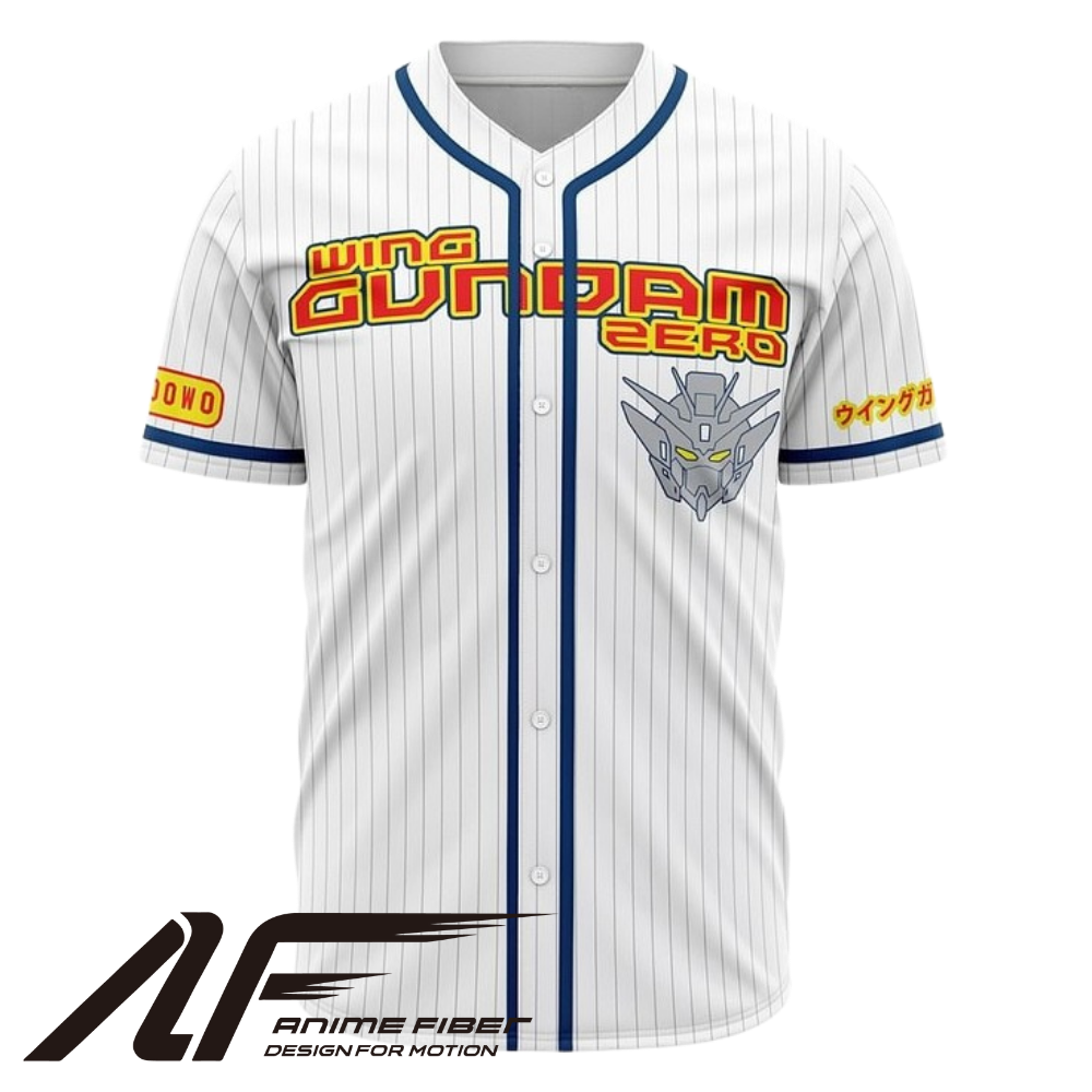 Wing Gundam Zero Baseball Jersey | Gundam Anime Jersey