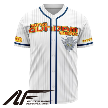 Wing Gundam Zero Baseball Jersey | Gundam Anime Jersey