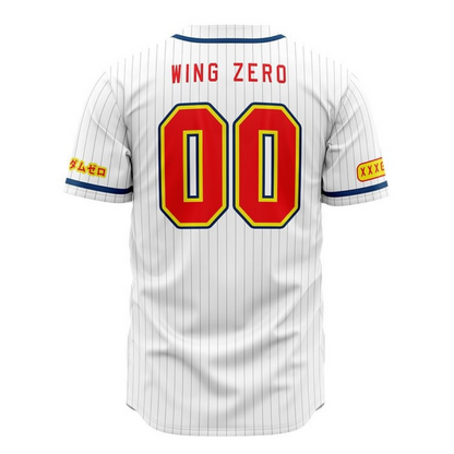 Wing Gundam Zero Baseball Jersey | Gundam Anime Jersey
