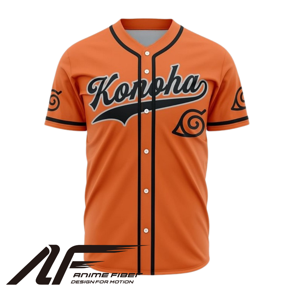 Konoha Baseball Jersey | Naruto Anime Jersey