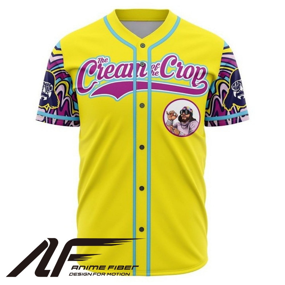 Cream of the Crop Anime Baseball Jersey | Retro Wrestling Streetwear