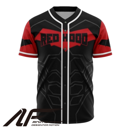 Red Hood Baseball Jersey | DC Jersey