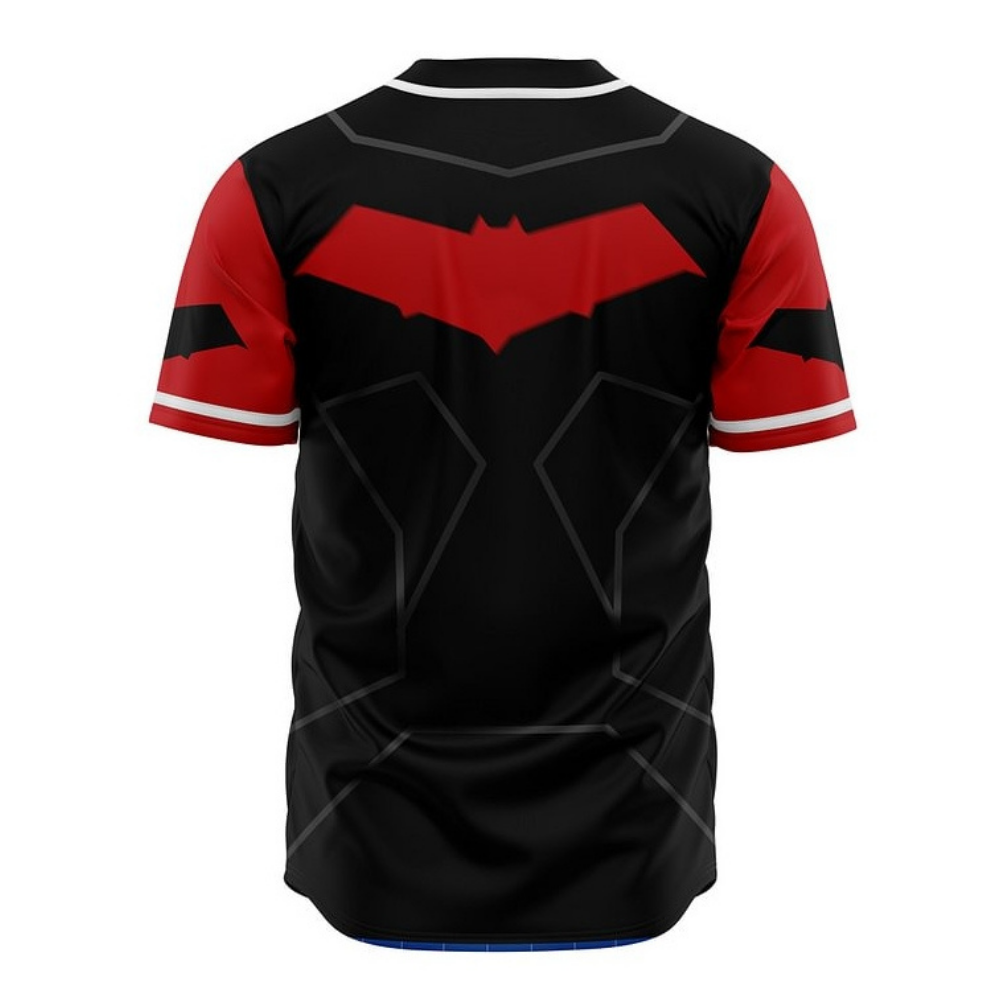 Red Hood Baseball Jersey | DC Jersey