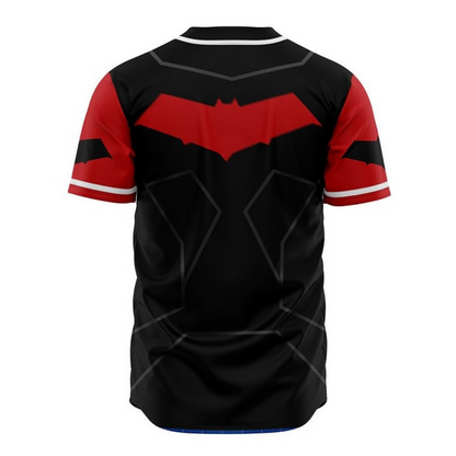 Red Hood Baseball Jersey | DC Jersey