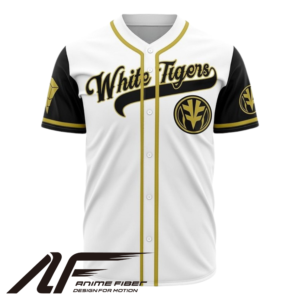 White Tigers Baseball Jersey | Power Rangers Jersey