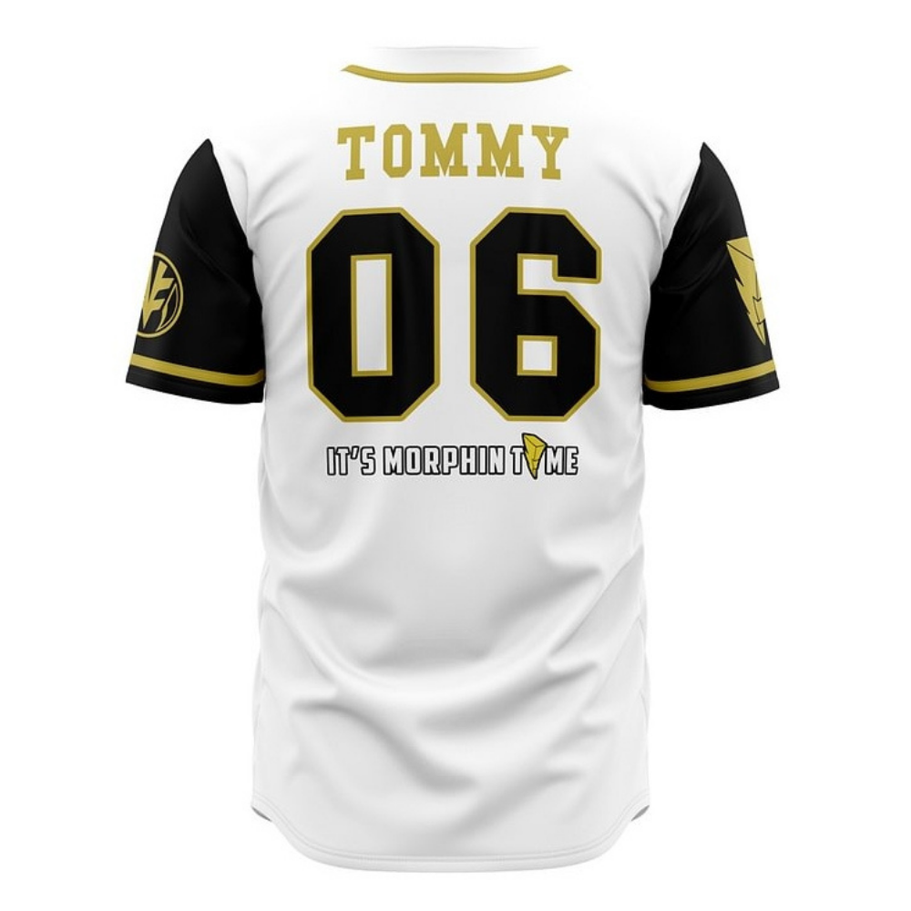 White Tigers Baseball Jersey | Power Rangers Jersey