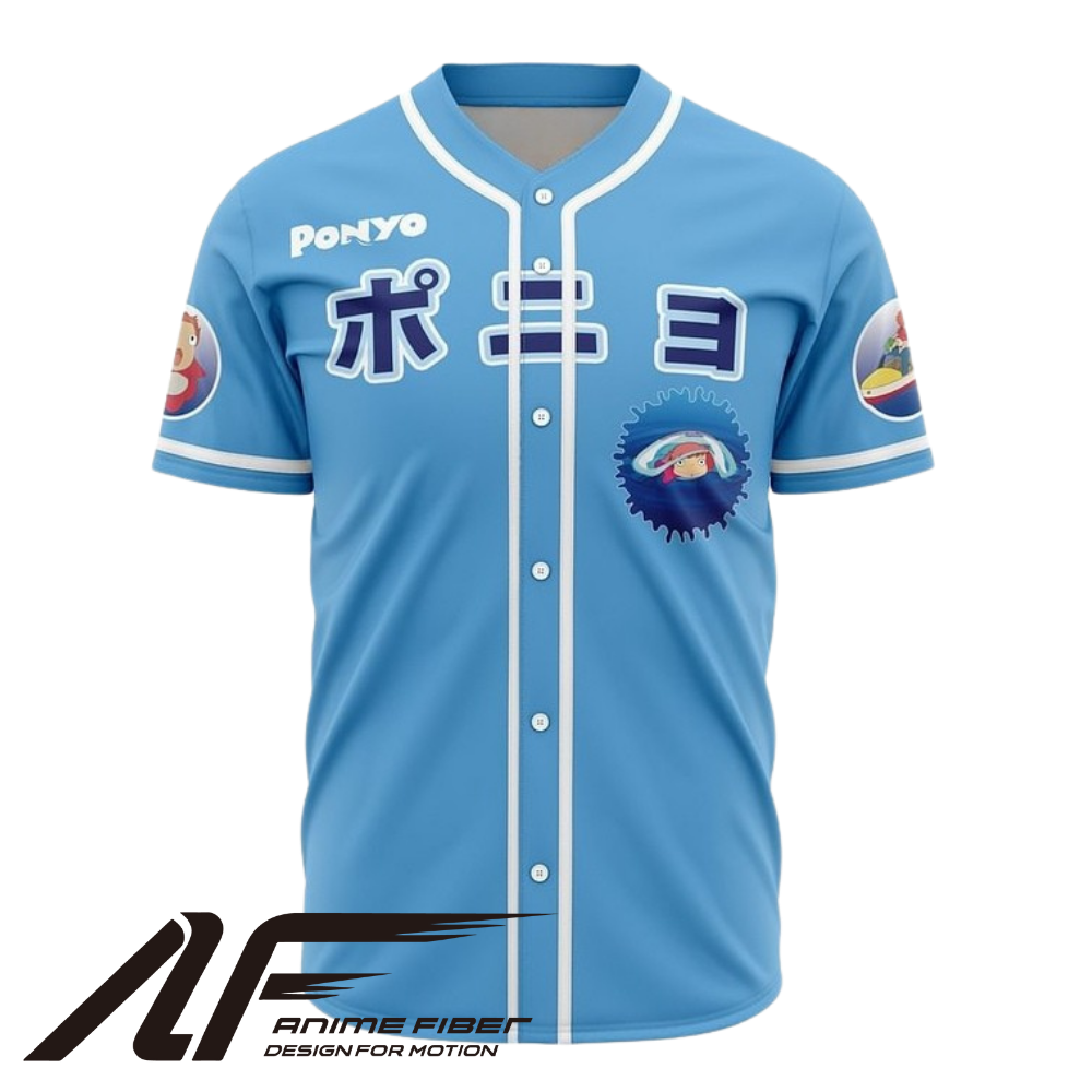 Ponyo Baseball Jersey | Studio Ghibli Anime Jersey