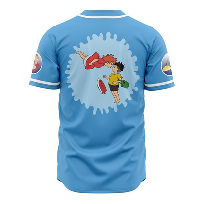 Ponyo Baseball Jersey | Studio Ghibli Anime Jersey