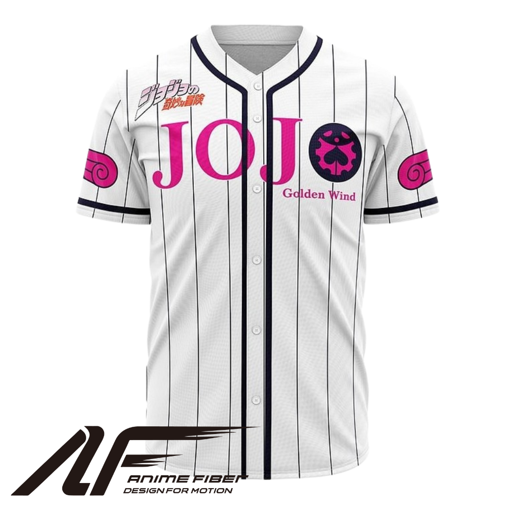 JoJo Golden Wind Baseball Jersey | JoJo's Bizarre Adventure Anime Jersey