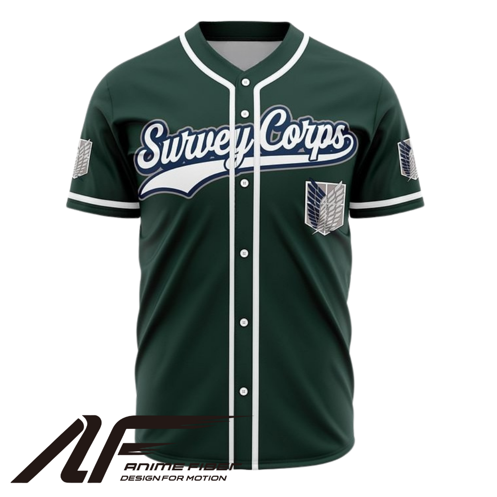 Survey Corps Baseball Jersey | Attack on Titan Anime Jersey