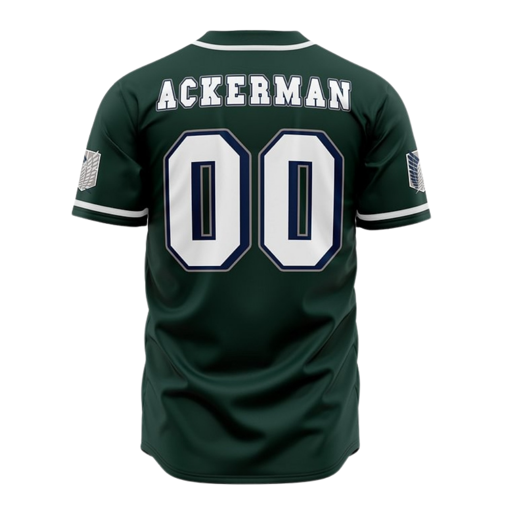 Survey Corps Baseball Jersey | Attack on Titan Anime Jersey