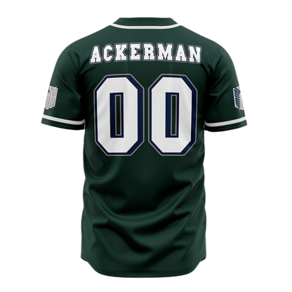 Survey Corps Baseball Jersey | Attack on Titan Anime Jersey