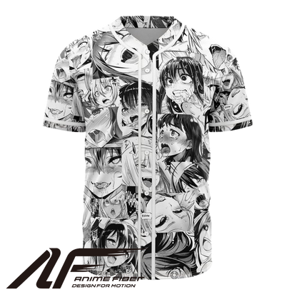Ahegao Baseball Jersey | Ecchi Manga Anime Jersey