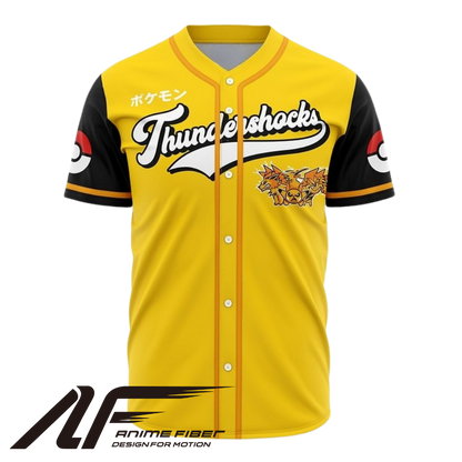 Thundershocks Baseball Jersey | Pokémon Anime Jersey