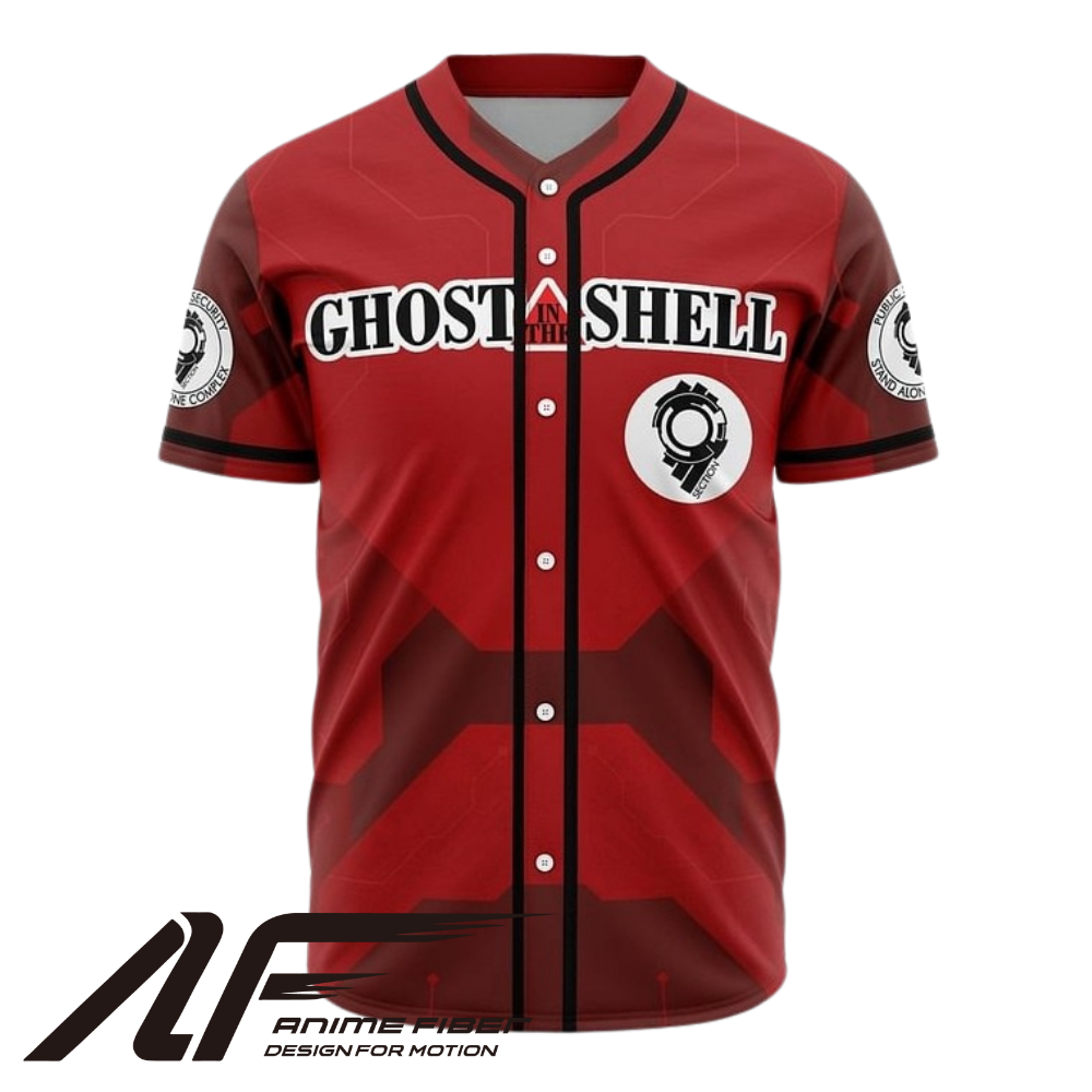 Ghost in the Shell Baseball Jersey | Ghost in the Shell Anime Jersey