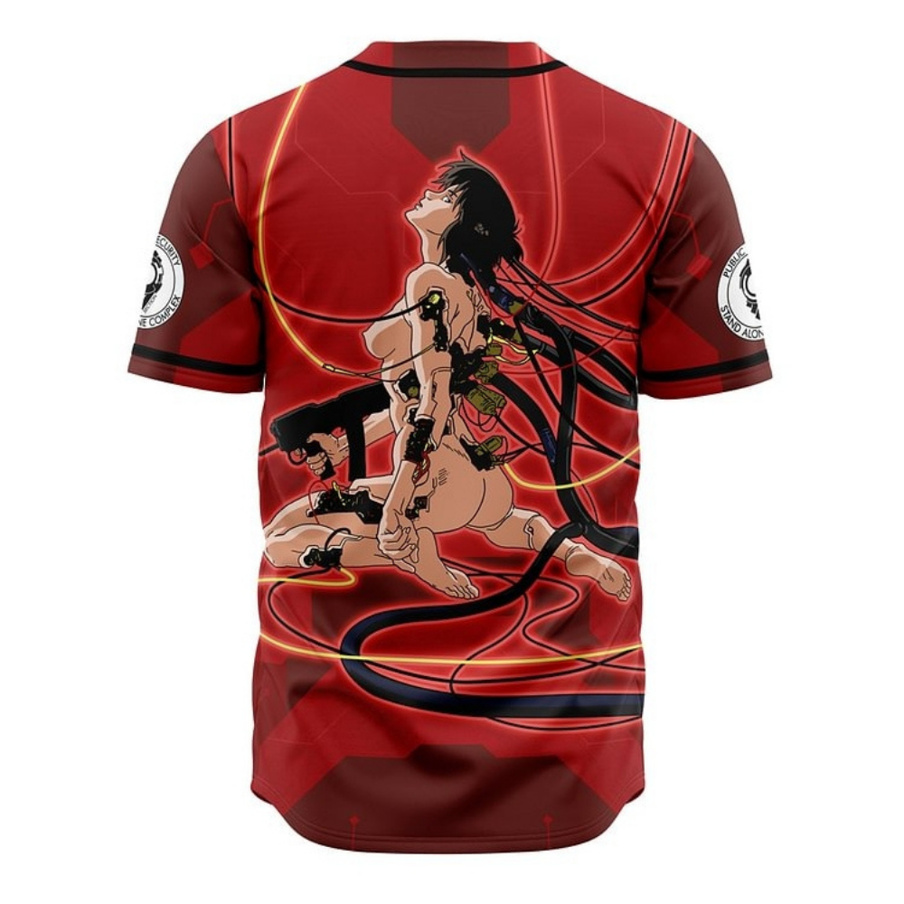 Ghost in the Shell Baseball Jersey | Ghost in the Shell Anime Jersey