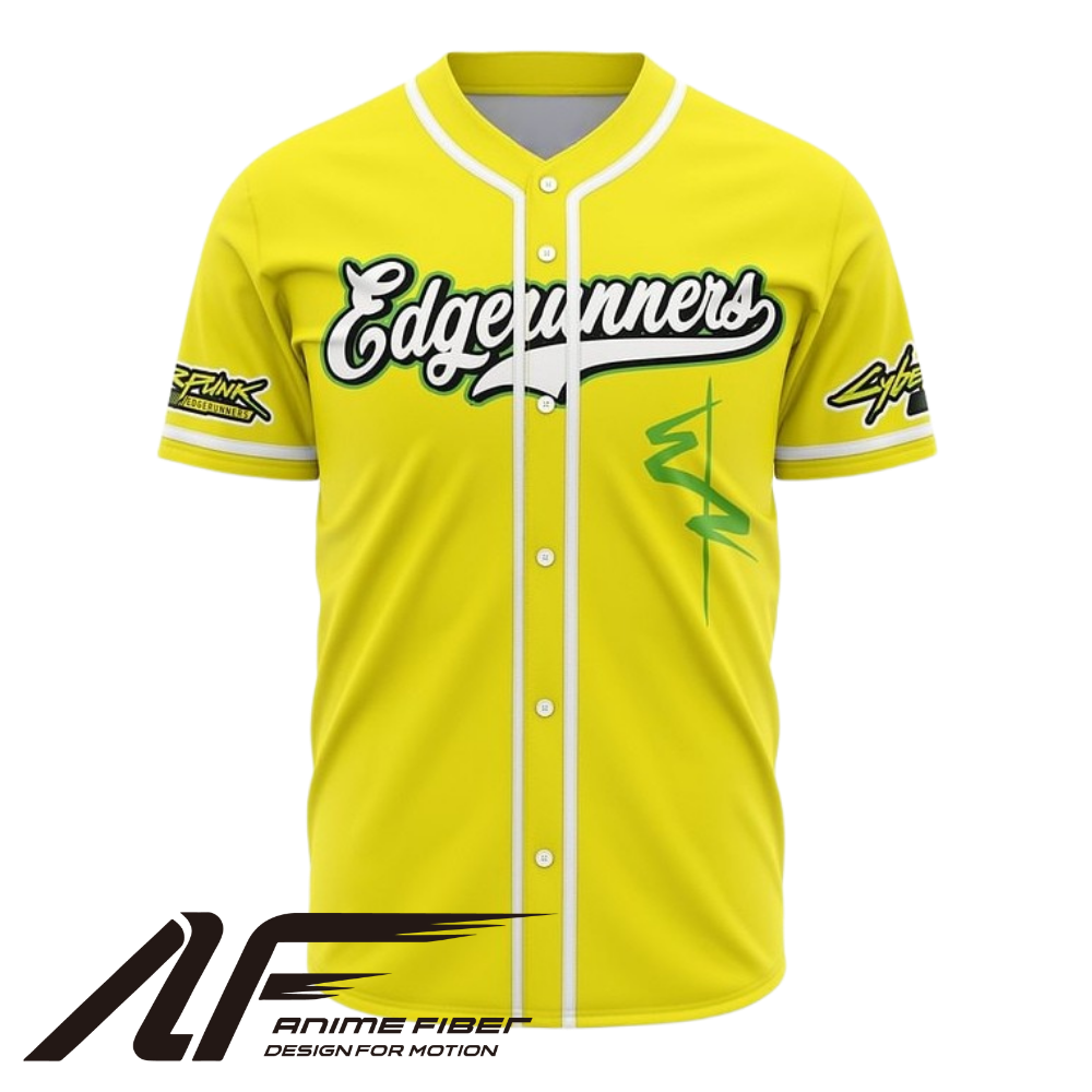 Edgerunners Baseball Jersey | Cyberpunk Anime Jersey